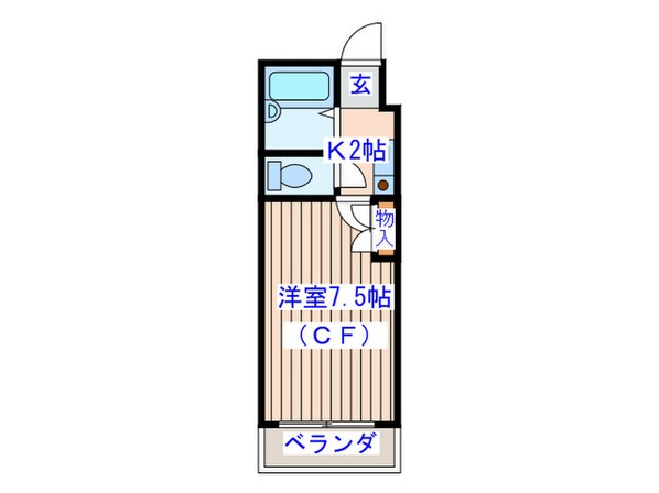 ベルシティ堤町の物件間取画像